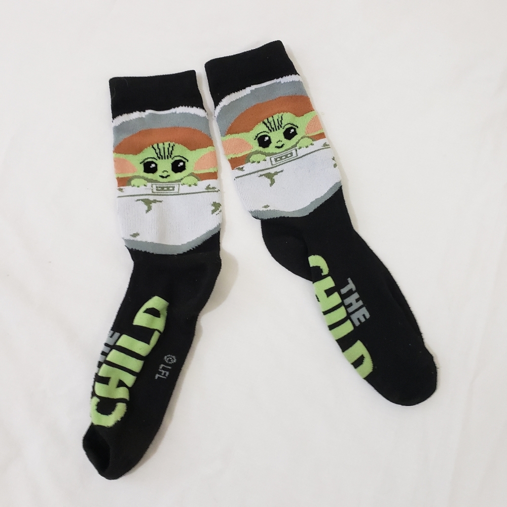 Star Wars Grogu The Child Novelty Dress Socks OSFM Mens Unisex NWOT
